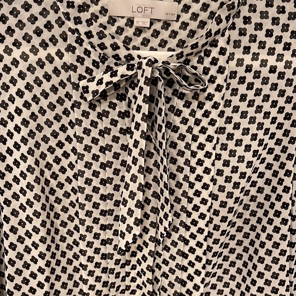 LOFT Tie Neck Blouse - Picture 6 of 8